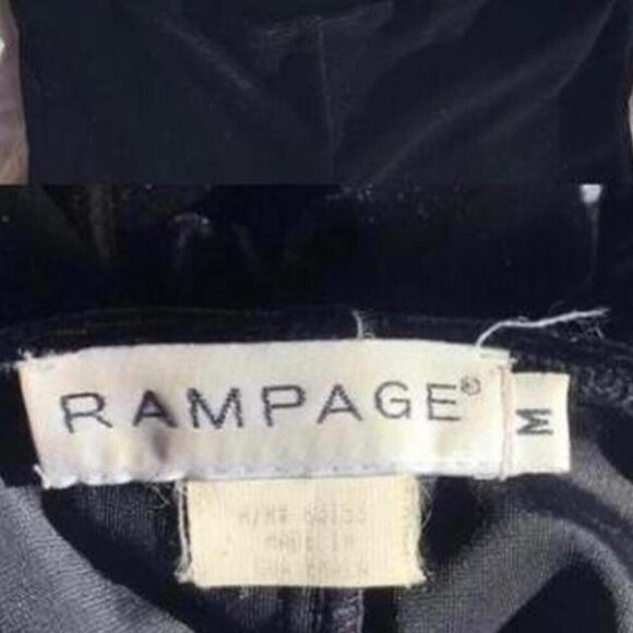 90s vintage sparkly black velvet high neck whimsigoth prom dress Rampage - Picture 6 of 6